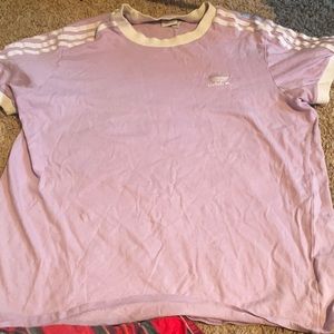 Purple adidas tee